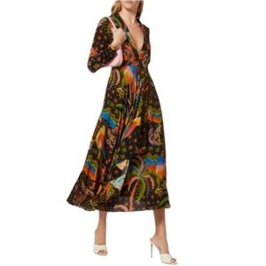 Farm Rio Macaw Island Maxi Dress